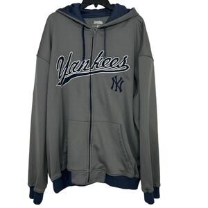 Vintage Stitches New York Yankees Full Zip Hooded Full Zip Sweatshirt 2XL MLB